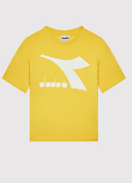 Żółta koszulka dziecięca Diadora dla chłopców