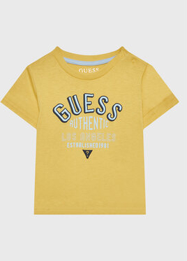 Żółta koszulka dziecięca Guess dla chłopców