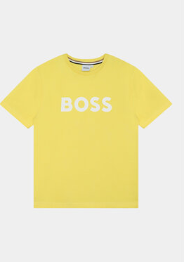 Żółta koszulka dziecięca Hugo Boss