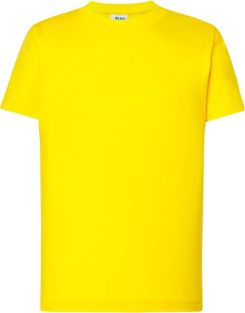 Żółta koszulka dziecięca JK Collection z bawełny dla chłopców z krótkim rękawem
