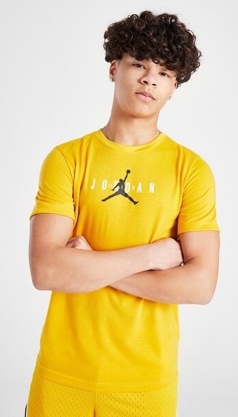 Żółta koszulka dziecięca Jordan dla chłopców