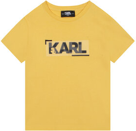 Żółta koszulka dziecięca Karl Lagerfeld dla chłopców