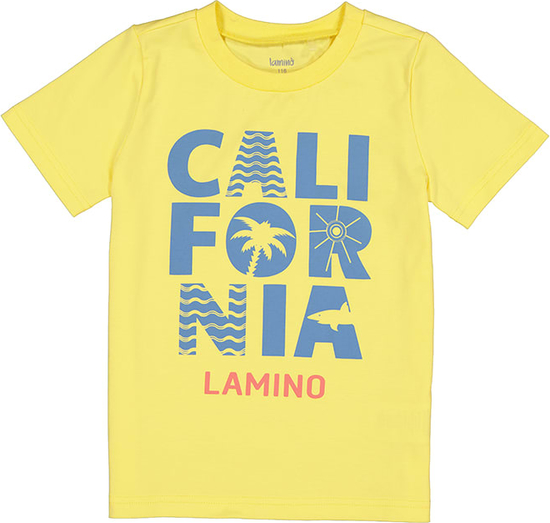 Żółta koszulka dziecięca Lamino dla chłopców