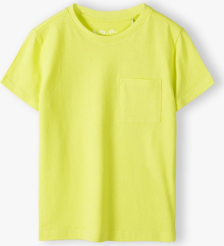 Żółta koszulka dziecięca Lincoln & Sharks By 5.10.15. z dzianiny dla chłopców