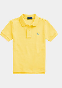 Żółta koszulka dziecięca POLO RALPH LAUREN dla chłopców z krótkim rękawem
