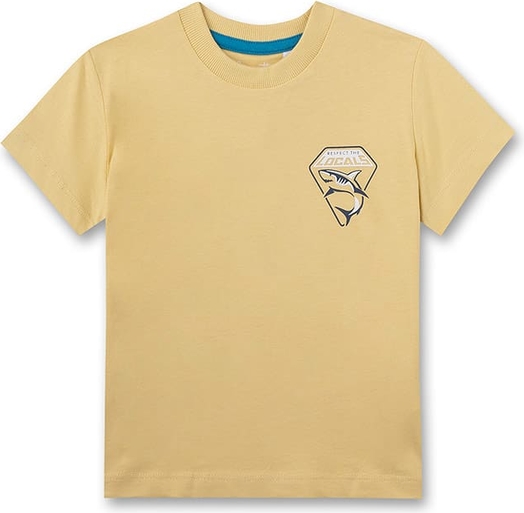 Żółta koszulka dziecięca Sanetta dla chłopców