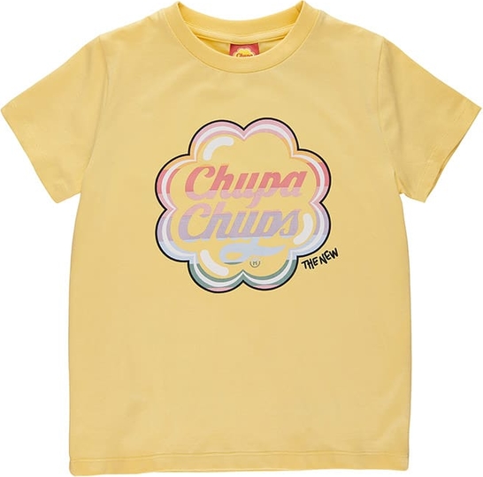 Żółta koszulka dziecięca The New z bawełny dla chłopców
