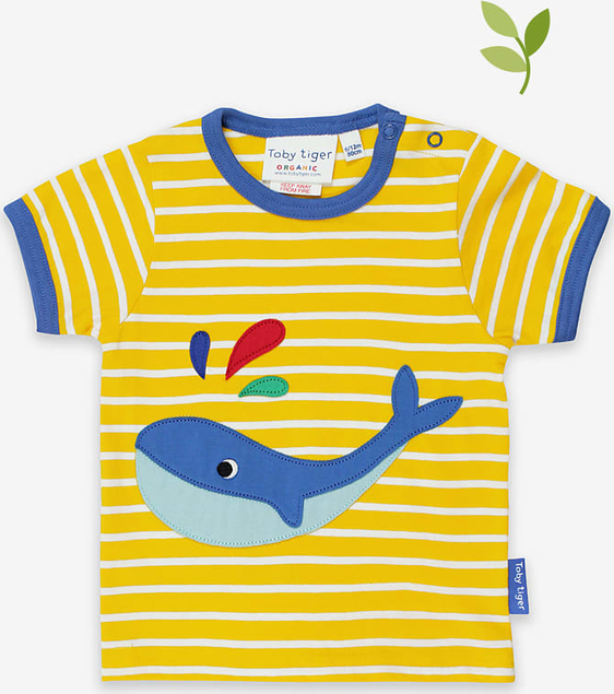 Żółta koszulka dziecięca Toby Tiger dla chłopców
