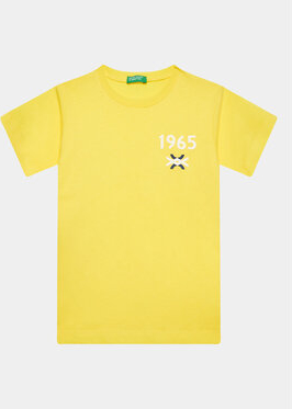 Żółta koszulka dziecięca United Colors Of Benetton dla chłopców