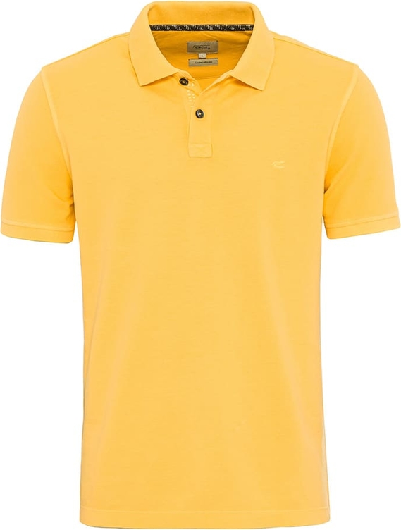 Żółta koszulka polo Camel Active z bawełny