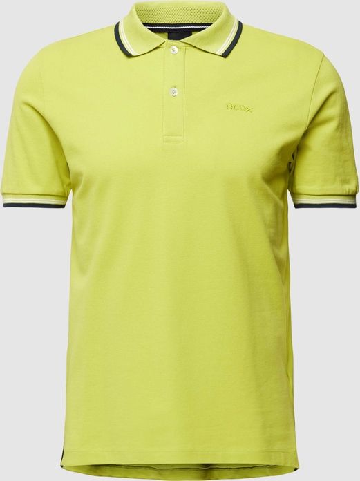 Żółta koszulka polo Geox w stylu casual