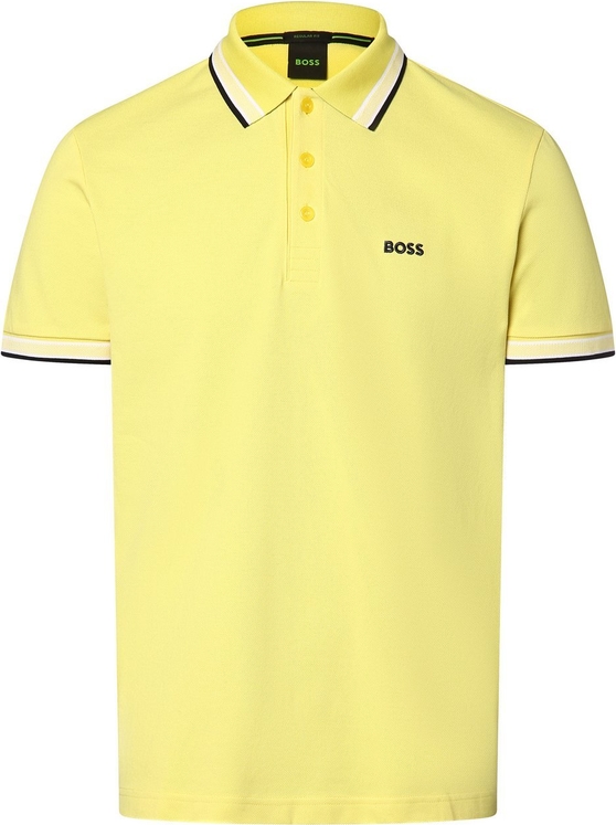 Żółta koszulka polo Hugo Boss w stylu casual