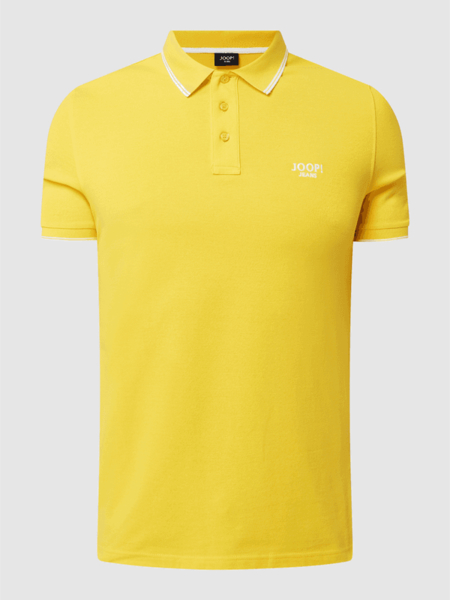 Żółta koszulka polo Joop! z krótkim rękawem w stylu casual
