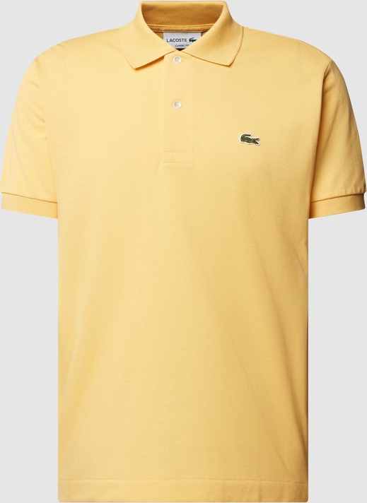 Żółta koszulka polo Lacoste z krótkim rękawem