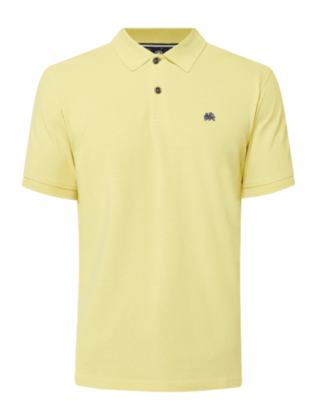 Żółta koszulka polo Lerros z krótkim rękawem