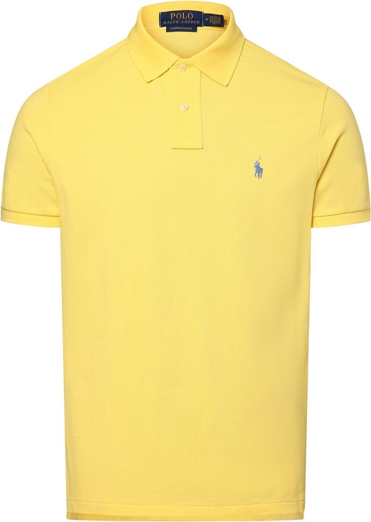 Żółta koszulka polo POLO RALPH LAUREN w stylu casual