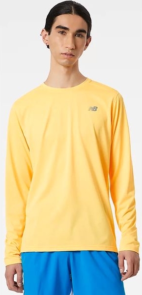 Żółta koszulka z długim rękawem New Balance