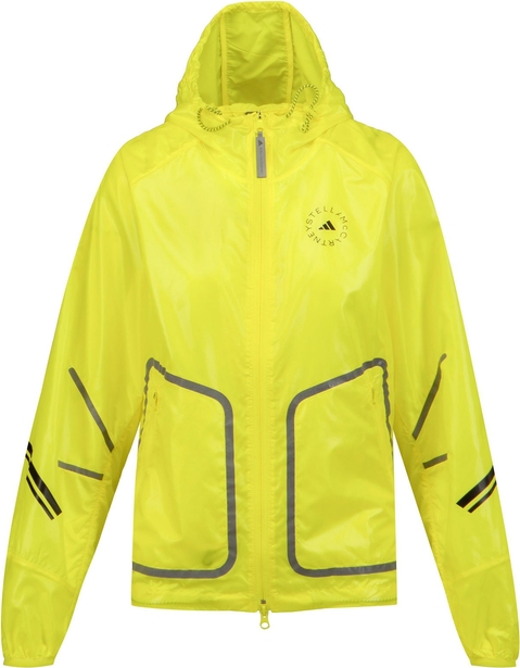Żółta kurtka Adidas krótka z kapturem