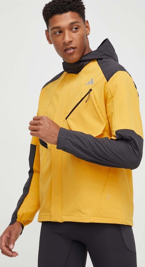 Żółta kurtka Adidas Performance krótka
