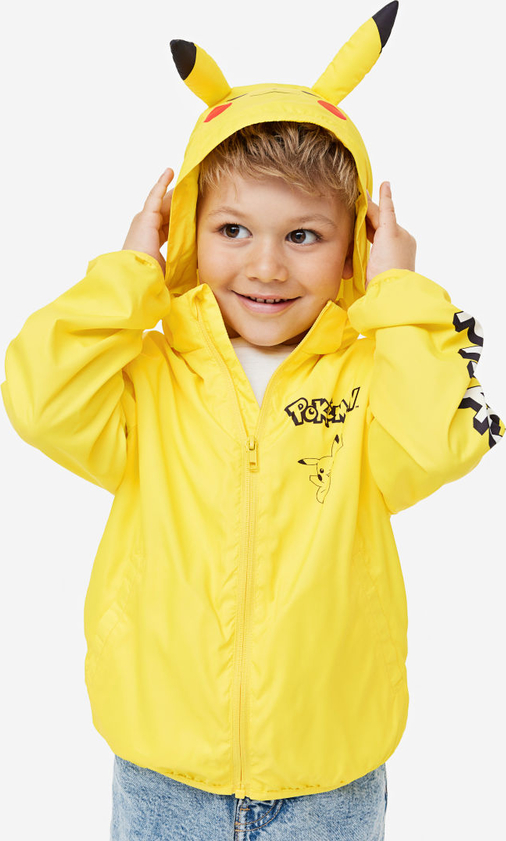 Żółta kurtka dziecięca H & M dla chłopców