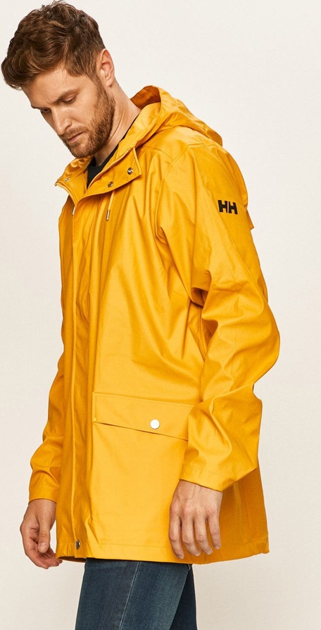 Żółta kurtka Helly Hansen długa w stylu casual