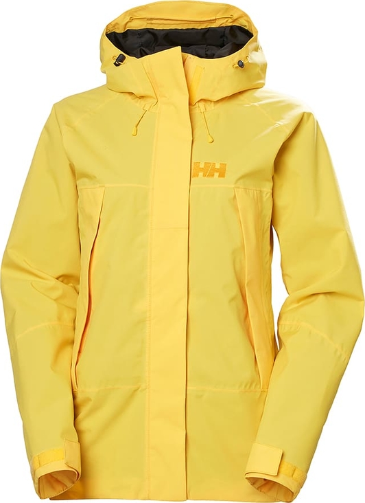 Żółta kurtka Helly Hansen krótka wiatrówki w stylu casual