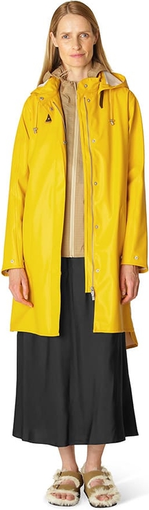 Żółta kurtka Ilse Jacobsen długa wiatrówki