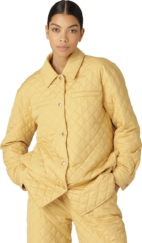 Żółta kurtka Ilse Jacobsen krótka w stylu casual bez kaptura