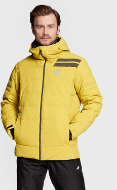 Żółta kurtka ROSSIGNOL krótka w sportowym stylu