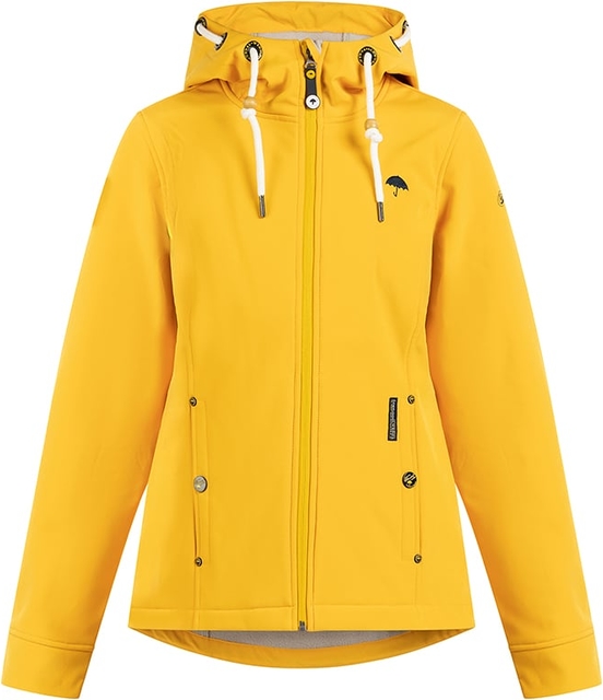 Żółta kurtka Schmuddelwedda krótka wiatrówki w stylu casual