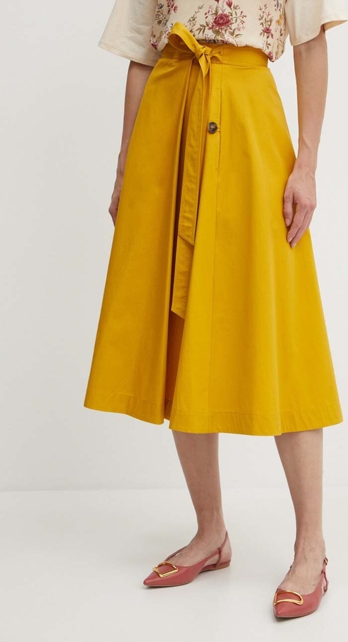 Żółta spódnica MaxMara midi