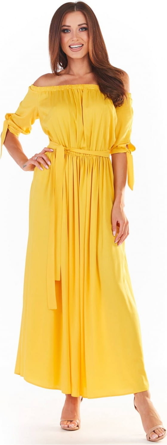 Żółta sukienka Awama