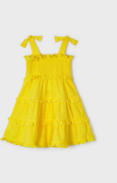 Żółta sukienka dziewczęca Mayoral