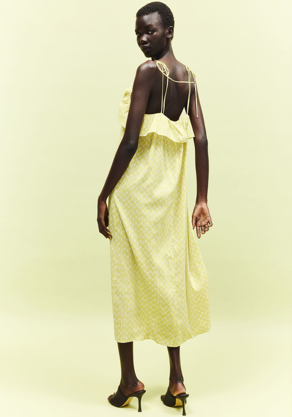 Żółta sukienka H & M maxi