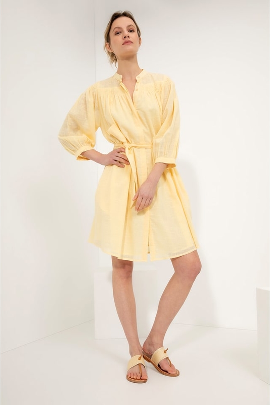 Żółta sukienka Josephine & Co z bawełny