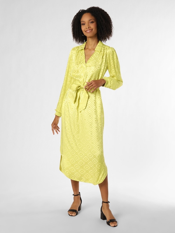 Żółta sukienka Mos Mosh z żakardu