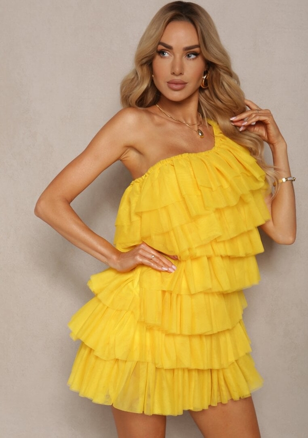 Żółta sukienka Renee bez rękawów