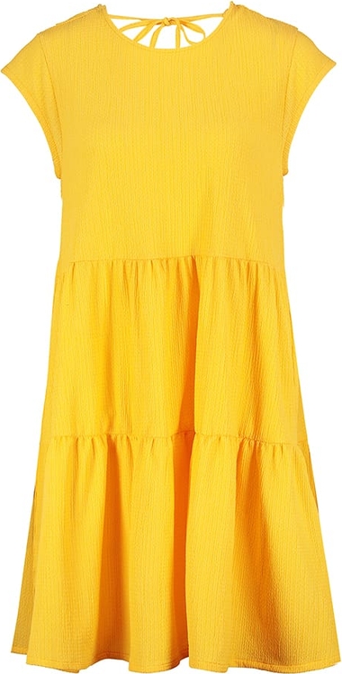 Żółta sukienka Stitch&Soul rozkloszowana mini