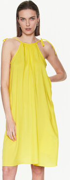 Żółta sukienka Tommy Hilfiger w stylu casual mini