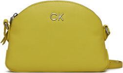 Żółta torebka Calvin Klein na ramię średnia