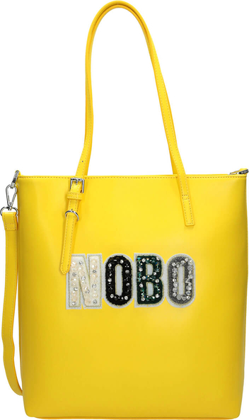 Żółta torebka NOBO duża w wakacyjnym stylu na ramię