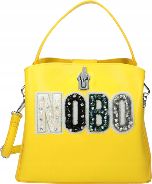 Żółta torebka NOBO matowa na ramię w młodzieżowym stylu