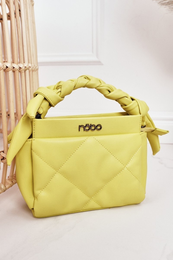 Żółta torebka NOBO matowa w stylu glamour na ramię