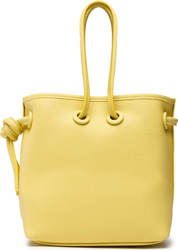 Żółta torebka Simple na ramię matowa