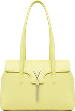 Żółta torebka Valentino matowa na ramię