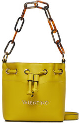 Żółta torebka Valentino matowa na ramię w wakacyjnym stylu