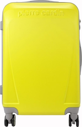 Żółta walizka Pierre Cardin