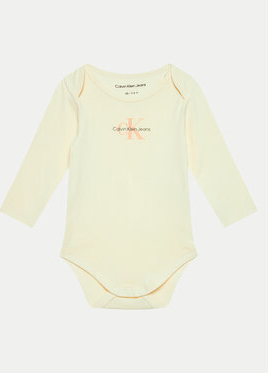 Żółte body niemowlęce Calvin Klein