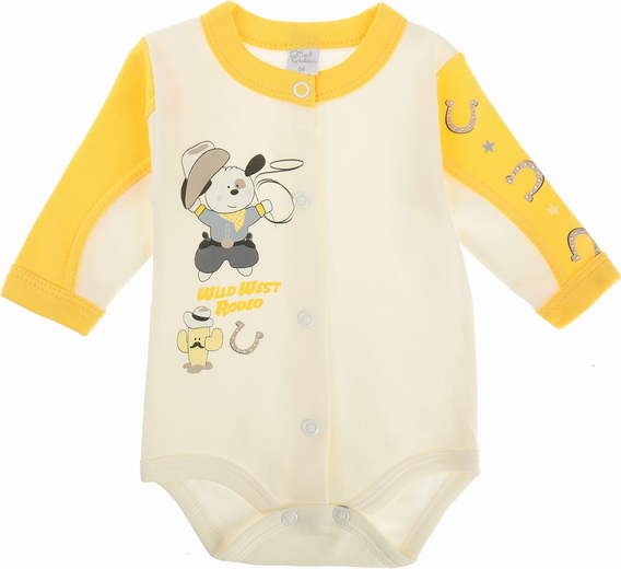 Żółte body niemowlęce Ewa Collection