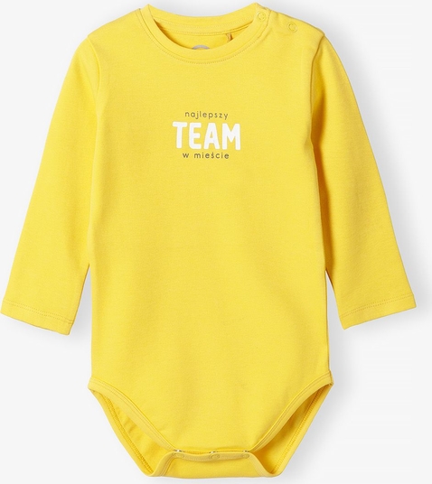 Żółte body niemowlęce Family Concept By 5.10.15.